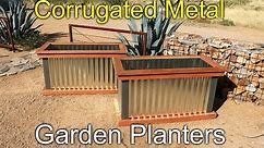 Redwood and Metal Planters - How To