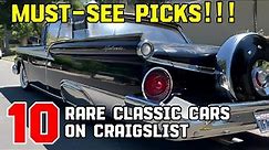 Top 10 Rare Classic Cars for Sale on Craigslist | Must See Picks!