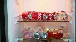 Drink Organizer for Fridge, Width Adjustable Soda Can Dispenser for Refrigerator, Drink Organizer for Fridge with 4 Rows, Beer Pop Can Water Bottle Storage for Pantry