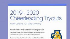 2019 - 2020 Cheerleading Tryouts