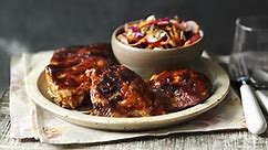 BBQ chicken with coleslaw recipe