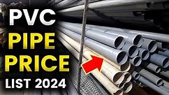 4inch PVC Pipe Price list 2024 | Supreme, Apollo, Ashirvad PVC Pipe | Panara Pipe