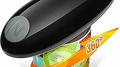 Electric Can Opener: Open Almost Size Cans with A Simple Push of Button - Hand Held, Hands Free, Automatic, Smooth Edge, Food-Safe, Battery Operated, Kitchen Gadget for Seniors with Arthritis