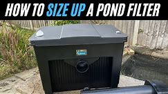 EASILY choose the correct SIZE POND FILTER! 😎😀