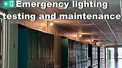 Emergency lighting testing/maintenance 1964 middle school