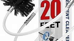 Sealegend 20 Feet Dryer Vent Cleaner Kit All-Round Dryer Vent Cleaning Kit Lint Remover Contains Flexible Rods and a Synthetic Brush Head