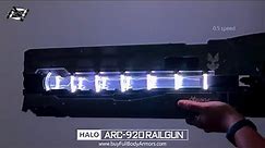 How do we build the Railgun from Halo game with stunning energizing and firing process?