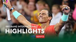 Highlights: Rafael Nadal makes winning return at Brisbane International