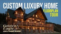 Custom Luxury Home Floorplan Tour by Golden Eagle Log and Timber Homes