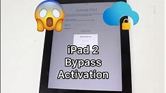 ipad 2 (2nd gen) a1395 A1397 activation lock icloud bypass success without hardware just windows!