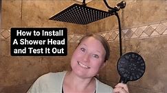 Hibbent Shower Head How To Install and Test It!!