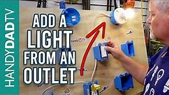 How to Add a Light from an Outlet