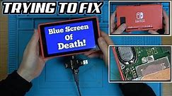 BENT Mario NINTENDO SWITCH with Blue Screen of Death! - Can I FIX it?