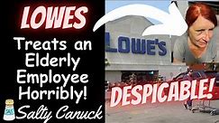 Elderly & Loyal Lowes Employee FIRED for Trying to Stop a Robbery! Absolute Despicable Company!