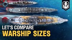 Warships Sizes Comparison
