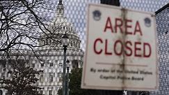 Metal fence around Capitol returns for speech