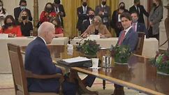 Trudeau, Biden deliver remarks at leaders summit in Washington, D.C.