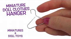 Easiest DIY Paperclip Miniature Hanger for your doll clothes! Easy Easy!!