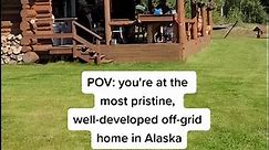 A flushing toilet off-grid in Alaska is an absolute dream #alaskatok #offgrid #talkeetna #talkeetnaalaska #alaska #traveltok #homestead #homesteading
