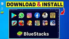 How to Download Bluestacks in Laptop & PC 🔥 Install Bluestacks On Windows 11 & 10