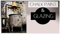 How to Chalk Paint with Ragging Technique and chalk paint wash and Glaze