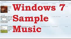 Windows 7 Sample Music