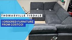 Thomasville Tisdale modular fabric sectional sofa with storage ottoman, from Costco!