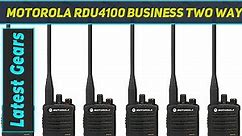 Motorola RDU4100 Business Two Way Radios with - Review 2023