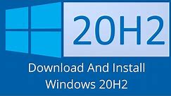 How to update windows 10 to 20H2