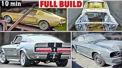 10 min FULL BUILD 1967 Mustang Fastback Shelby GT500 Restoration Replica Tribute Project Build