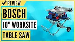 BOSCH 10 In. Worksite Table Saw with Gravity-Rise Wheeled Stand 4100XC-10 Review