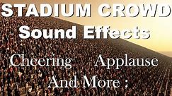 Stadium Crowd Sound Effects | One Hour | HQ