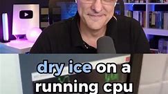 Using dry ice in a running PC #shorts #technology #pc | David Bombal CS