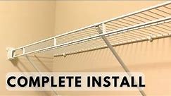 How to Install ClosetMaid Wire Shelving - Step by Step