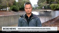 West Coast storm causes flooding amid holiday travel