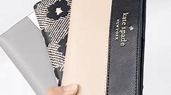 Now available in different designs — kate spade staci slim wallet bifold! Not only does this large wallet have multiple card slots, billfold compartments and zip pockets at the interior, it has a very pretty exterior. In this case, we think more is more. 😍 #thebaghouseph #katespade #walletcollections | The Bag House Philippines