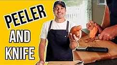 How to Peel a Potato | Peeler and Knife