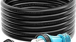 CircleCord UL Listed 50 Amp 25 Feet RV/Generator Cord with Locking Connector, Heavy Duty 6/3+8/1 Gauge STW Wire, 14-50P Male and SS2-50R Twist Locking Female for RV Camper and Generator to House