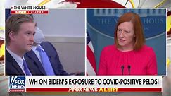 Doocy Questions Psaki About Video of Biden Kissing Covid-Infected Pelosi