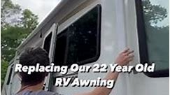 Installing an RV electric awning #rvlife #rvliving #camper #campervan #rv #vanlife | Home On Wheels