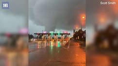 Tornado seen at Burlington Bristol Bridge in Pennsylvania