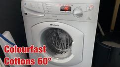 Hotpoint ultima WT741 washing machine || Colourfast cottons 60° (very unbalanced spins)