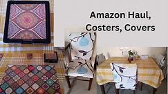 Amazon Haul||Coasters||Dining table &chair covers||Table Placemats|| Kitchen Organization|| Momos