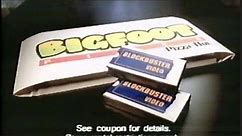 Bigfoot Pizza Hut and Blockbuster Video Commercial from 1993