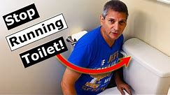 How to Fix a Running Toilet Flushing Itself, Install Flapper