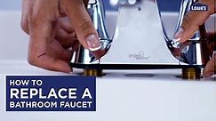How to Replace a Bathroom Faucet at Lowe's