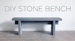 DIY Stone Bench