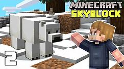 Minecraft: Polar Bear Sanctuary! | One Block Skyblock 1.17