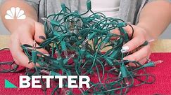 Try These Tricks For Storing Christmas Lights Tangle-Free | Better | NBC News