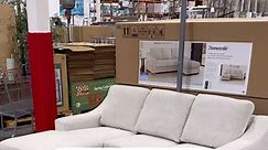 Do you need a new sofa? This Thomasville sofa has a reversible chaise to accommodate your space. Where would you put this? #costco #costcofinds #homedecor | costcoguide